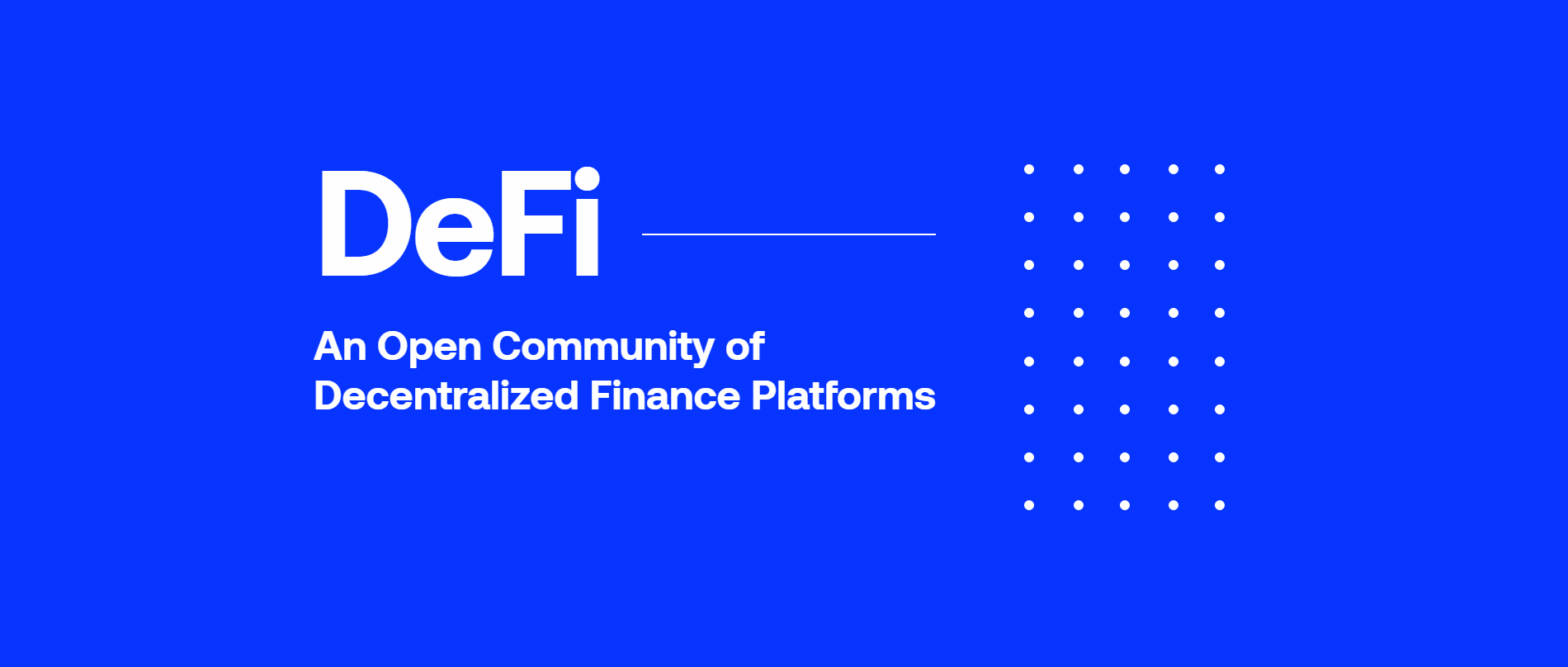 DeFi - La Finance 3.0